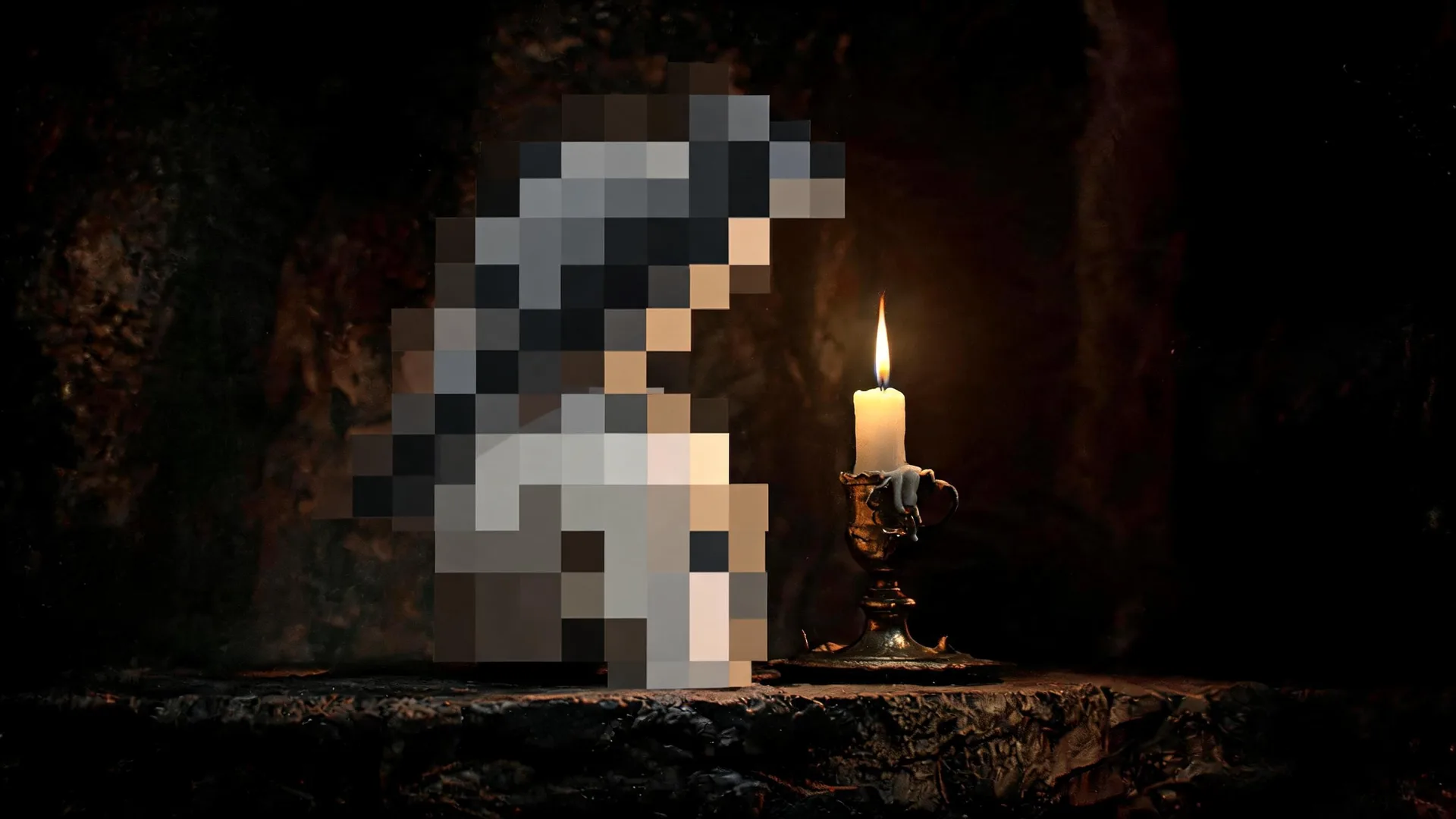 A gothic raven artwork blocked by a censor bar and FLAGGED banner